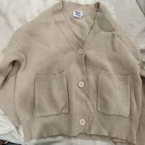 Princess Polly Neutral Beige Cardigan Sweater